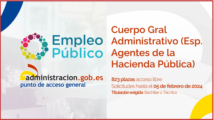 060gobes's tweet photo. Abierto el plazo de inscripción en #ProcesoSelectivo para ingreso en: 
🔹Cuerpo General Administrativo (Esp. Agentes de la Hacienda Pública) de @Haciendagob (823 plazas)🔹
👇
https://t.co/nQIZDlznz6
#OEP2021 #OEP2022 #OEP2023 https://t.co/Ea0E73EM7o