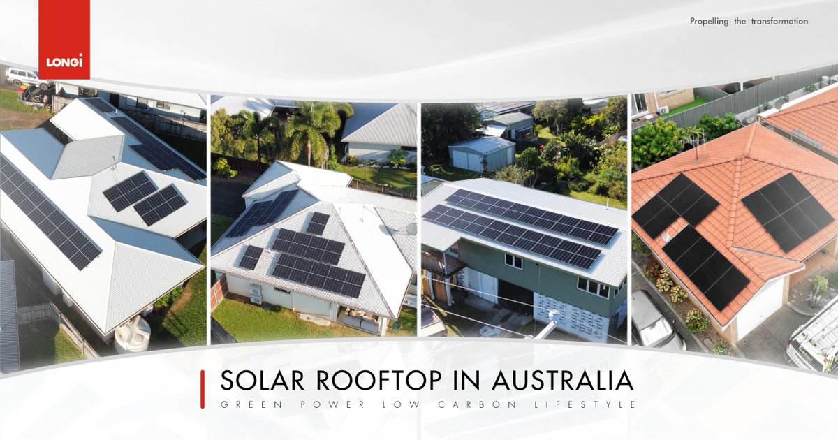 From Epping's sizzling temperatures to Edmonton's tropical havens, we're helping to cool Australia's homes with our Hi-MO X6 modules. Let's harness the power of sunshine and brighten the future, one rooftop at a time. #LONGi #cleanenergy #solarenergy #sustainability #HiMOX6