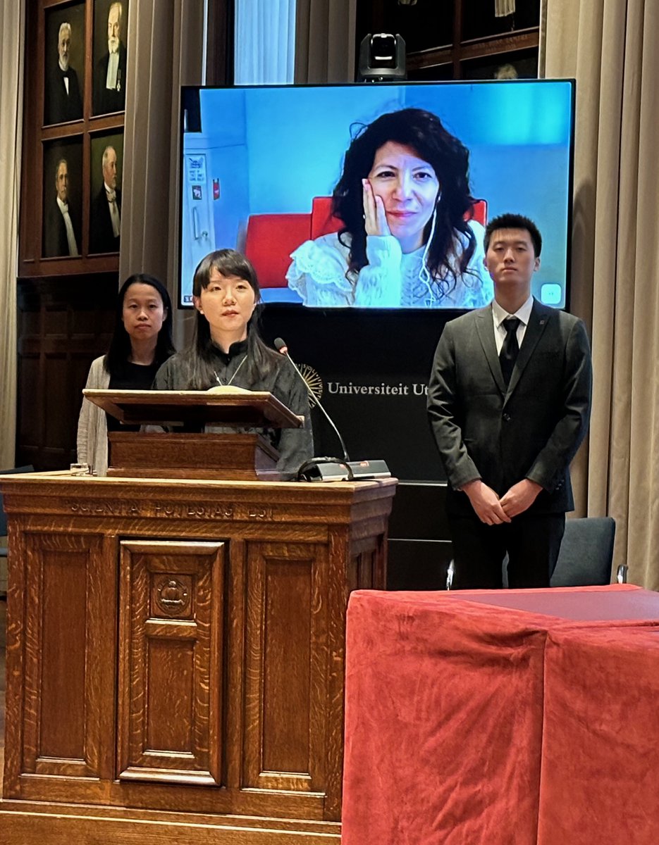 BWeckhuysen's tweet photo. Congrats to Dr. Shuang Yang for an Excellent PhD Defense

Shuang has studied a.o. the effect of post-transition metals (Bi, Pb &amp; Sn) on the properties of Cu for electrochemical CO2 reduction.

Well done &amp; wishing you all the best for the future, Shuang!

@UniUtrecht @mcecresearch https://t.co/A1UW4jx8YM