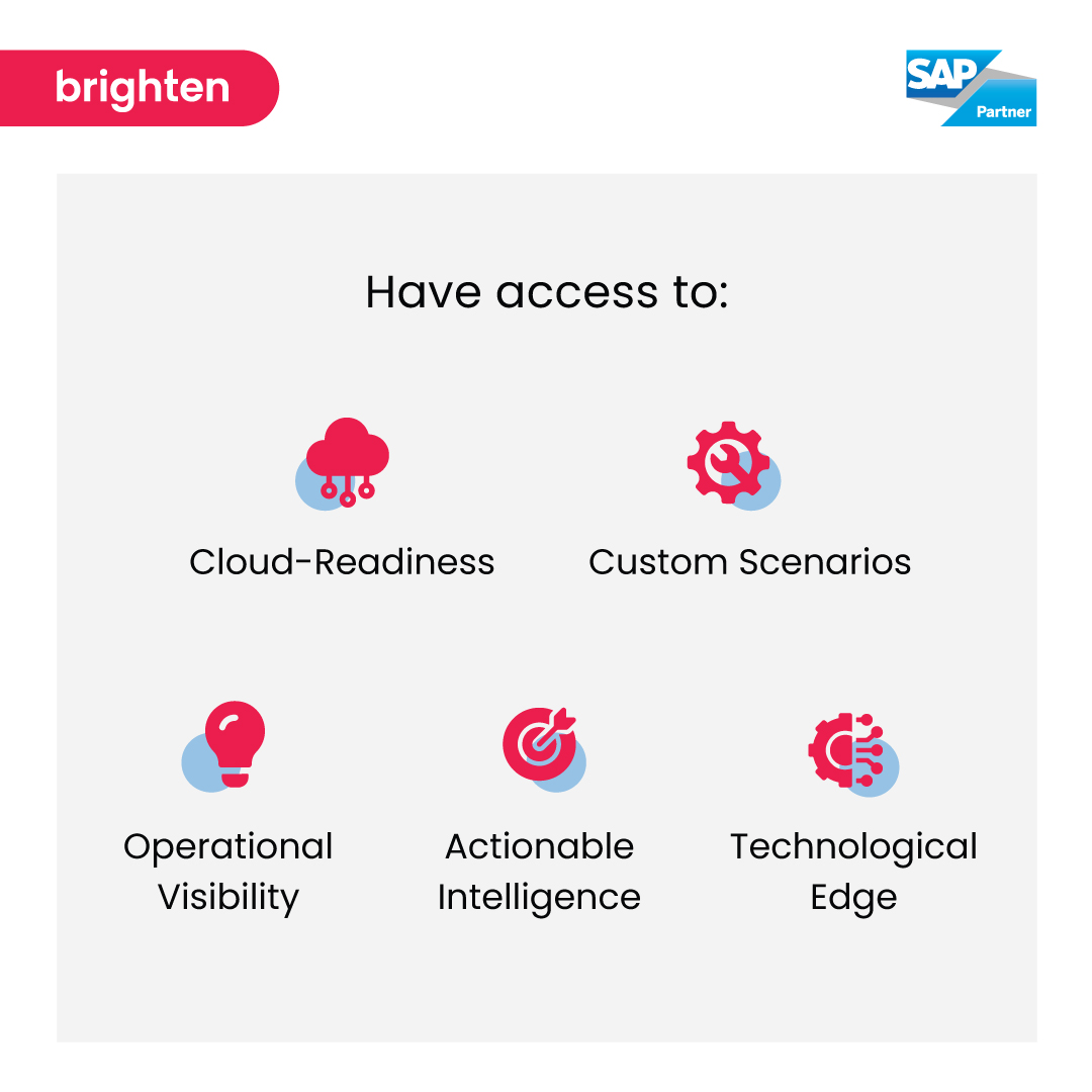 A sua empresa é de média dimensão? Se sim, GROW with SAP é para si! Esta solução permite à sua empresa modernizar os processos operacionais, manter uma trajetória de crescimento e continuar a inovar. 
Fale connosco!
geral@brightenconsulting.com; (+351) 212 840 150