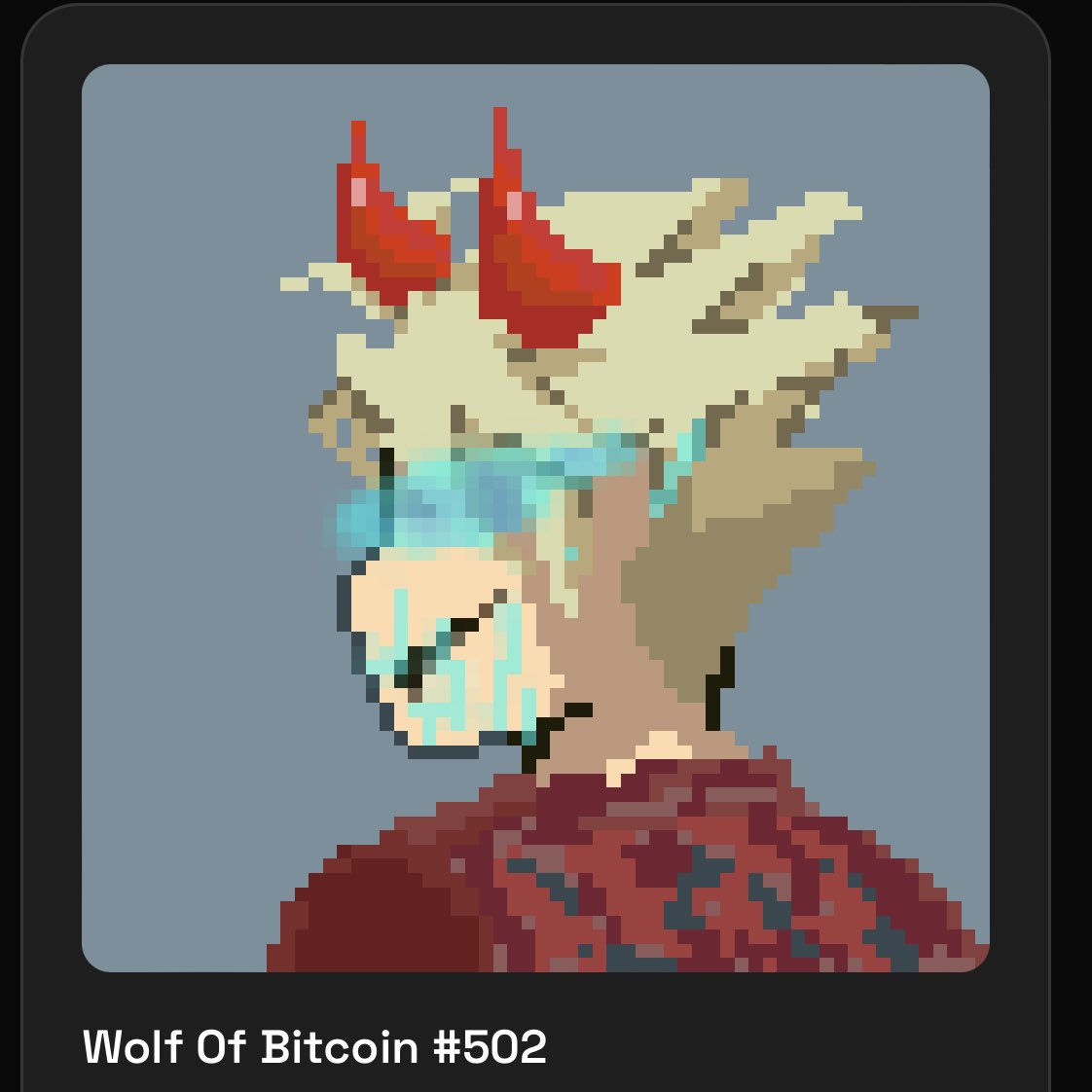 "🐺 Welcome to all Wolf of Bitcoin holders! Join our Telegram community for engaging discussions: t.me/+ALsi_A1hTww2N… #CryptoCommunity #NFT"

"Let's become the Wolf of Bitcoin."🐺🐺🐺