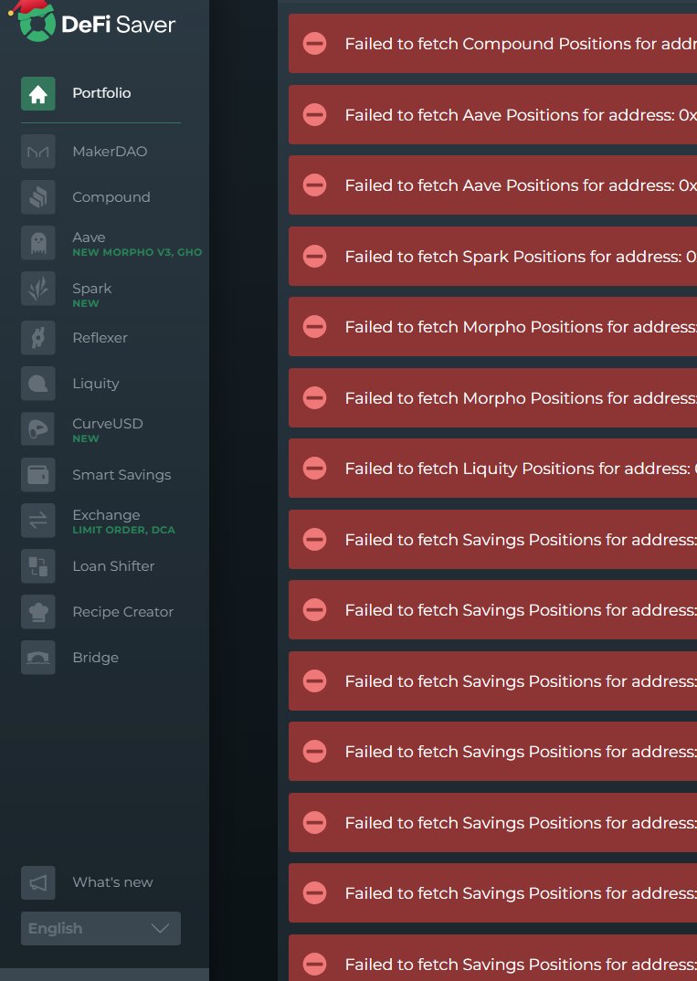 KadarOlan's tweet photo. @NickPullmanEsq @functi0nZer0 you mean buggy @DeFiSaver? Defisaver appears to be no longer being used because no one has reported these bugs on any platform. There were times when everything ran smoothly, and I miss them. https://t.co/J4loQhGTVP
