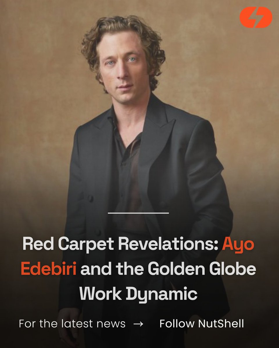 NutShellAppNews's tweet photo. #RedCarpet Revelations: #AyoEdebiri and the #GoldenGlobe Work Dynamic

https://t.co/CVnAuqgxWl

#Uknews #scotlandnews #englandnews  #JeremyAllenWhite #CalvinKlein #AwardShow #Professionalism #WorkFunction #TVSeries #Comedy #FitnessInspiration #Entertainment #Hollywood #Showbiz https://t.co/TrA3jaGrtA