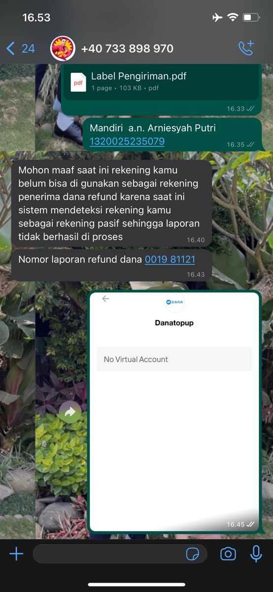 arniesyhptr's tweet photo. udah paket hilang, rugi dong dana gak masuk paket juga gakan balik, hampir kena tipu juga???? aneh bgt mau refund ribet bgt prosesnya. jelaskan dong ini gimana maksudnya @AnterajaCare https://t.co/EDZKOV9Y4I