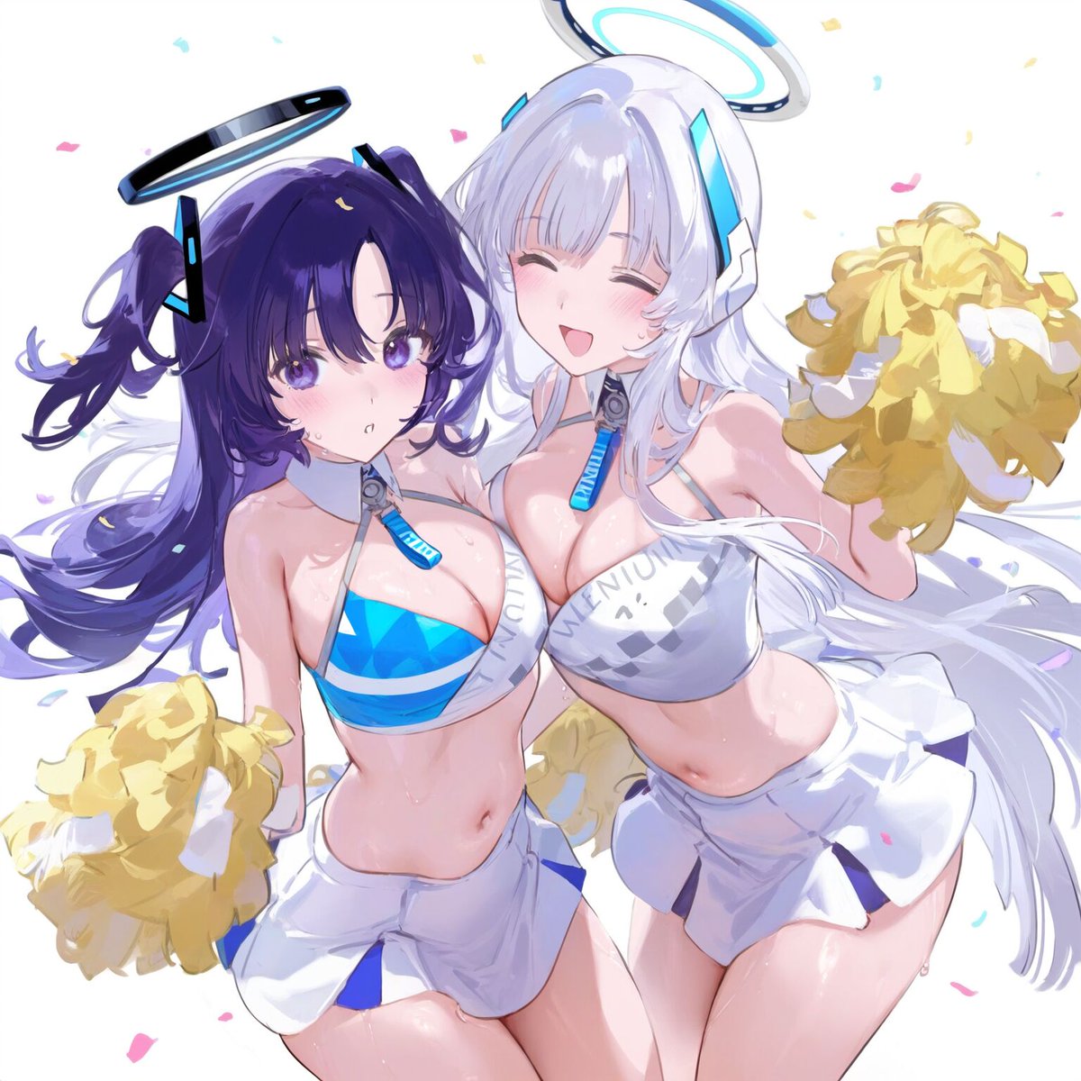 #早瀬ユウカ #ブルアカ #블루아카  #BlueArchive #生塩ノア Who's the cheerleader this time?😡