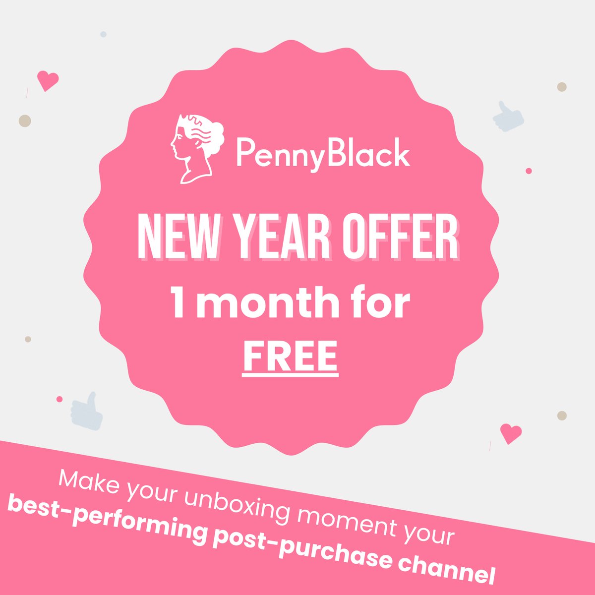 We're starting 2024 with something special. Be one of 5 ecommerce brands to get our special offer of✨ 1-month of FREE access to the Penny Black platform ✨.

Get started here: bit.ly/3Hbis3J