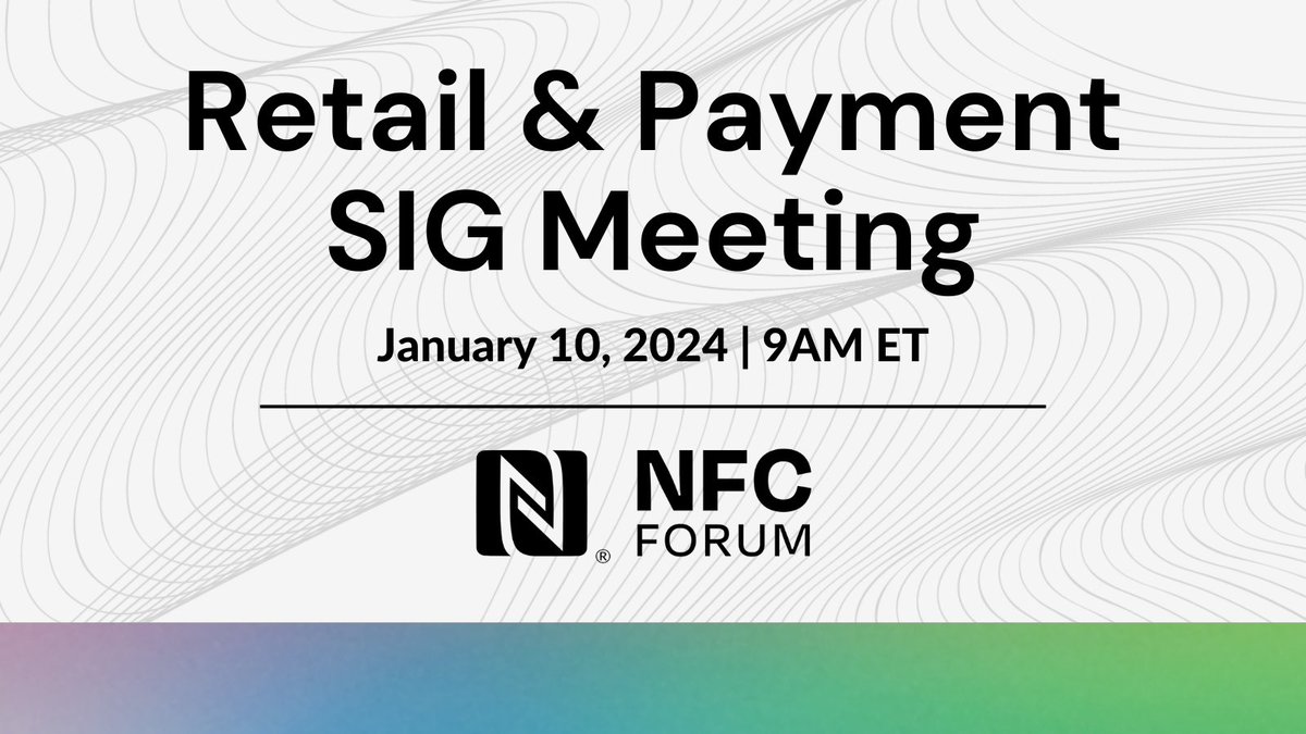 nfcforum's tweet image. Join the conversation with Wolfgang Meindl, Renesas Electronics! Attend tomorrow's #RetailandPayment SIG Meeting at 9 AM EST as they discuss the use of #NFCTechnology in the R&amp;amp;P industry.