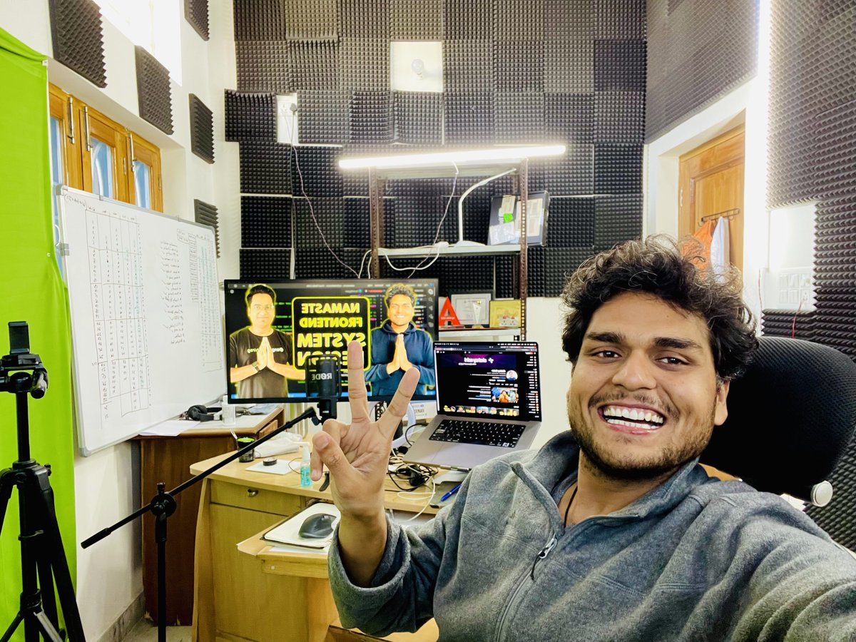 akshaymarch7's tweet photo. Finally, `Namaste Frontend System Design` is here! 🚀
Go from Zero to Hero in FSD 🔥
Dive deep into the world of Frontend! 🥳
Perks and Benefits:
✅ Structured In-depth Curriculum
✅ Advanced Frontend Learning
✅ Private Frontend Experts Community Access
✅ FSD Interview Preparation Content
✅ Namaste FSD Course Certificate on completion ✌️

✅ Practical Learning with real industry examples
✅ Everything covered from fundamentals to LLD & HLD
✅ Learn how to Design Large Frontend Applications

✅ 3 BONUS tutorials:
🔥 Personal Branding
🔥 LinkedIn Tips and Tricks
🔥 Resume Building

👉 All you need is:
- A laptop with an Internet connection
- Hunger for Learning
- Ready for a grind

And, and, and.
Finally,
after all of this,
we also have an EARLY BIRD offer.

The course is available at 33% discount for limited time. 🔥

Register Now - https://t.co/kKsWPCAznQ

But wait,
Before you go to the link,
please LIKE this post and SHARE it with your network. 😌 #goodKarma

also, please tag your friends so that they don't miss this opportunity.

`We rise by lifting others` - Robert Ingersoll

Let's learn and grow with each other! 🔥

Need your blessings,

- Akshay Saini

#NamasteFSD #frontend #react #javascript #softwareengineer