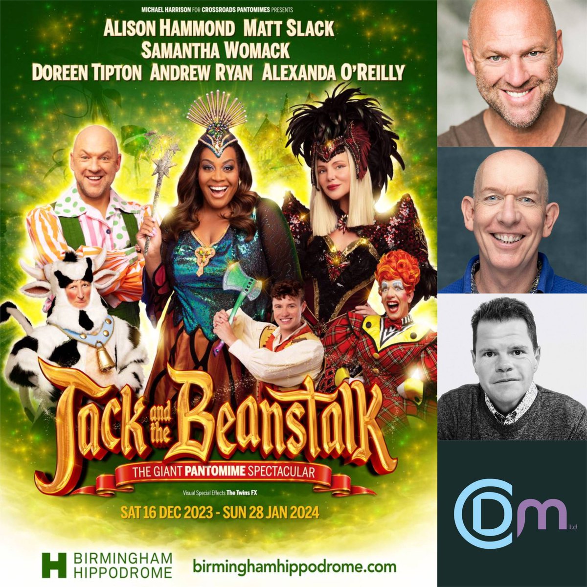 Banish those January blues with a trip to the legendary Birmingham Hippodrome pantomime starring clients MATT SLACK (@TheMattSlack) & ANDREW RYAN (@andrewryanactor). The show also features lighting design by BEN CRACKNELL (@bcracknell) and runs until 28 January. @brumhippodrome