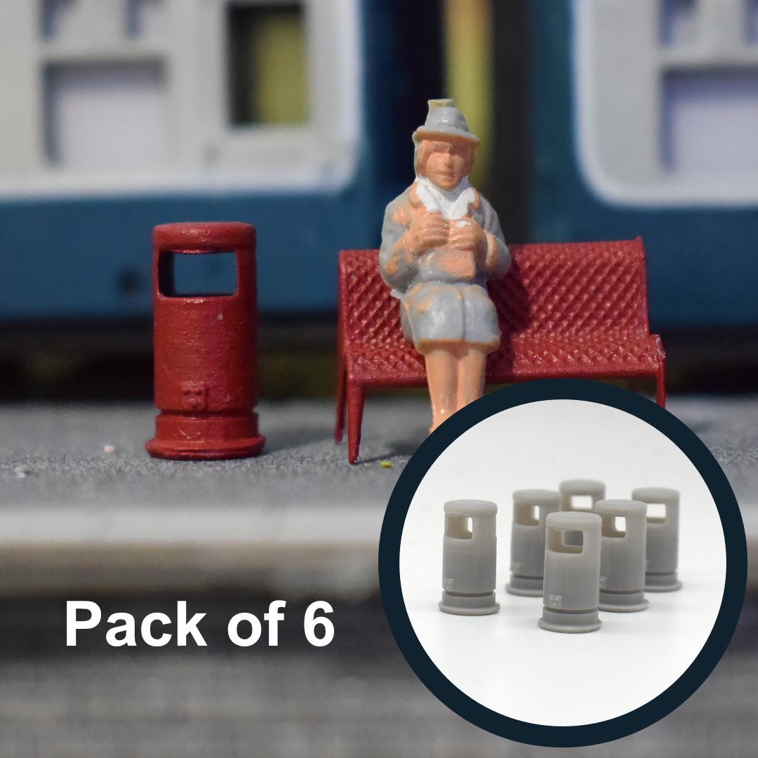 𝗡𝗘𝗪 𝗣𝗥𝗢𝗗𝗨𝗖𝗧: Round Station Bin (6 pack)
Available in N, TT, OO and O Gauge

Buy now: therailworks.co.uk