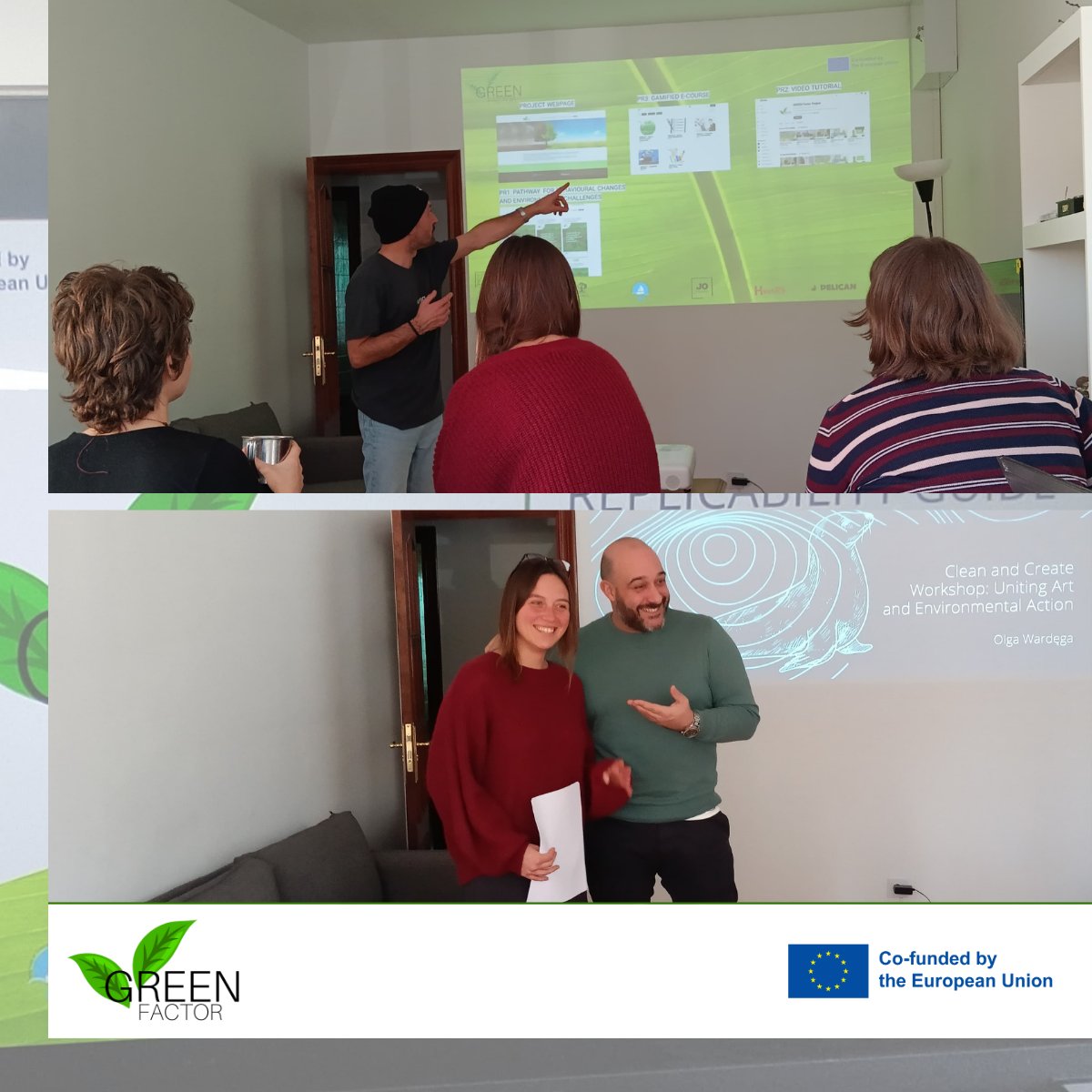 GreenfactorP's tweet photo. Total success at Permacultura Cantabria's Green Factor Day! On 8 January 2024, young entrepreneurs dazzled with their innovative green ideas. Thank you all for being GREEN.🌱✨ #GreenFactorDay #Sustainability #GreenProjects #EnvironmentalInnovation #PermaculturaCantabria https://t.co/SmdEKsr1Xk