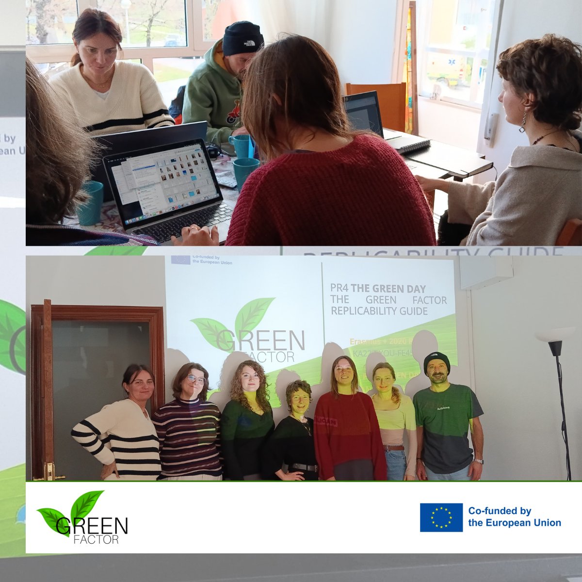 GreenfactorP's tweet photo. Total success at Permacultura Cantabria's Green Factor Day! On 8 January 2024, young entrepreneurs dazzled with their innovative green ideas. Thank you all for being GREEN.🌱✨ #GreenFactorDay #Sustainability #GreenProjects #EnvironmentalInnovation #PermaculturaCantabria https://t.co/SmdEKsr1Xk
