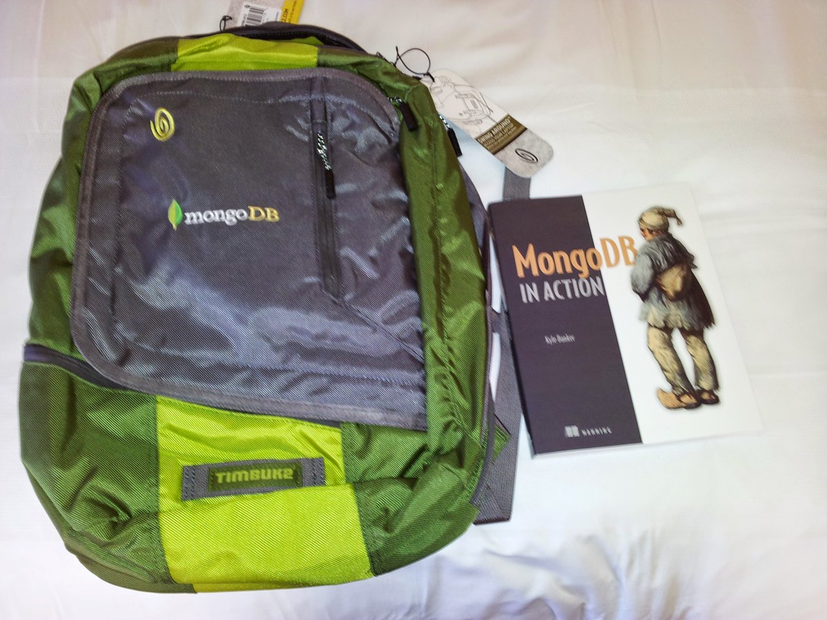 12 years today since I got my first <a href="/mongodb/">MongoDB</a> swag - was an amazing first day at an offsite in Sonoma. For the record, I am still using the backpack from <a href="/timbuk2/">Timbuk2</a> - that's some good quality swag :)