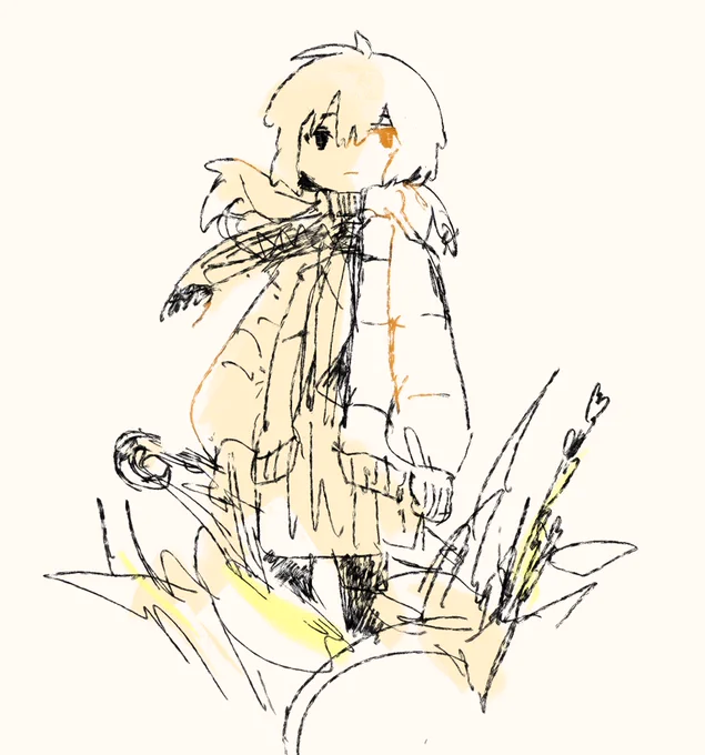 らくがき少し疲れてしまってしばらく絵描く気が起こらなかった 