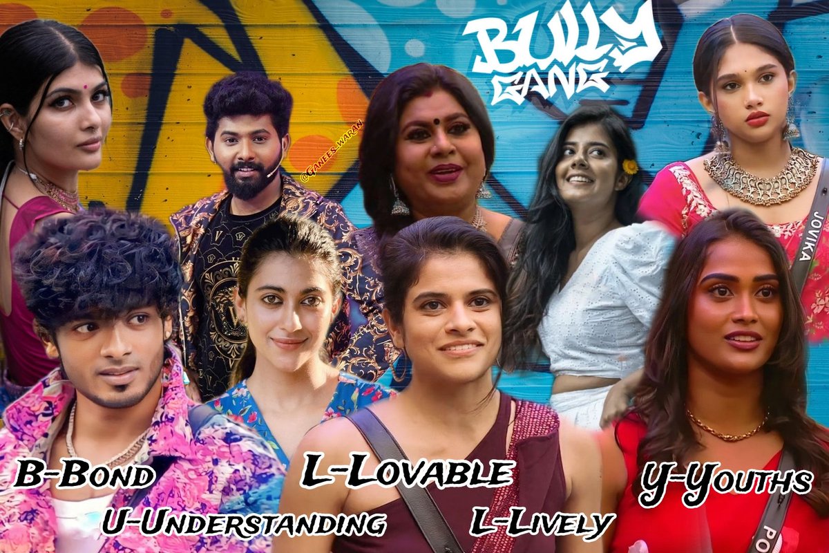 mayasquad_ga's tweet photo. Proud fan of this Bully Gang..🔥❤️ #MayaSquad #KingPlayerMaya #PeopleChampionMaya #BiggBossTamil7 #BiggBoss7Tamil https://t.co/fYVUDA30xM