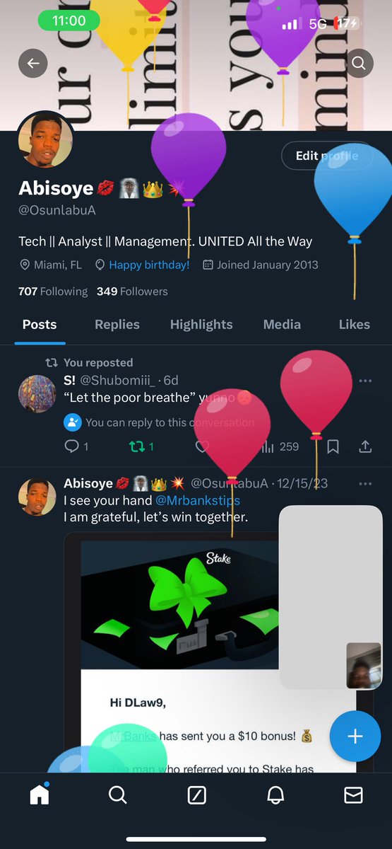 Got the ballon’s #happybirthday 
Where are my bday mate. @MrLamiofficial @HaadiJimoh @iam_emmizypro @Shubomiii_ @itz_mimee1  @oreoluwa001