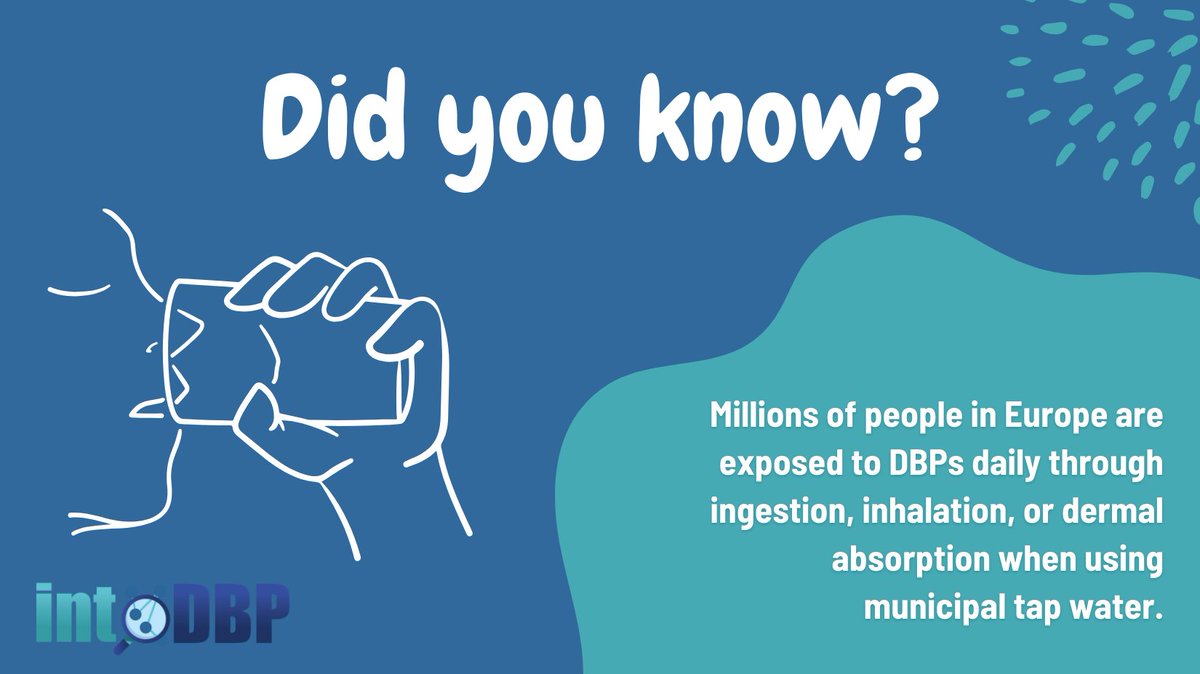 intoDBP 🇪🇺 (@intodbp) on Twitter photo ❓Did you know?
🌍Millions of people in Europe are exposed to Disinfection By-Products #DBP daily through ingestion, inhalation, or dermal absorption when using municipal #tapwater.
💧Discover how <a href="/intodbp/">intoDBP 🇪🇺</a>'s technologies will overcome the problem ➡️ intodbp.eu ❓Did you know?
🌍Millions of people in Europe are exposed to Disinfection By-Products #DBP daily through ingestion, inhalation, or dermal absorption when using municipal #tapwater.
💧Discover how <a href="/intodbp/">intoDBP 🇪🇺</a>'s technologies will overcome the problem ➡️ intodbp.eu