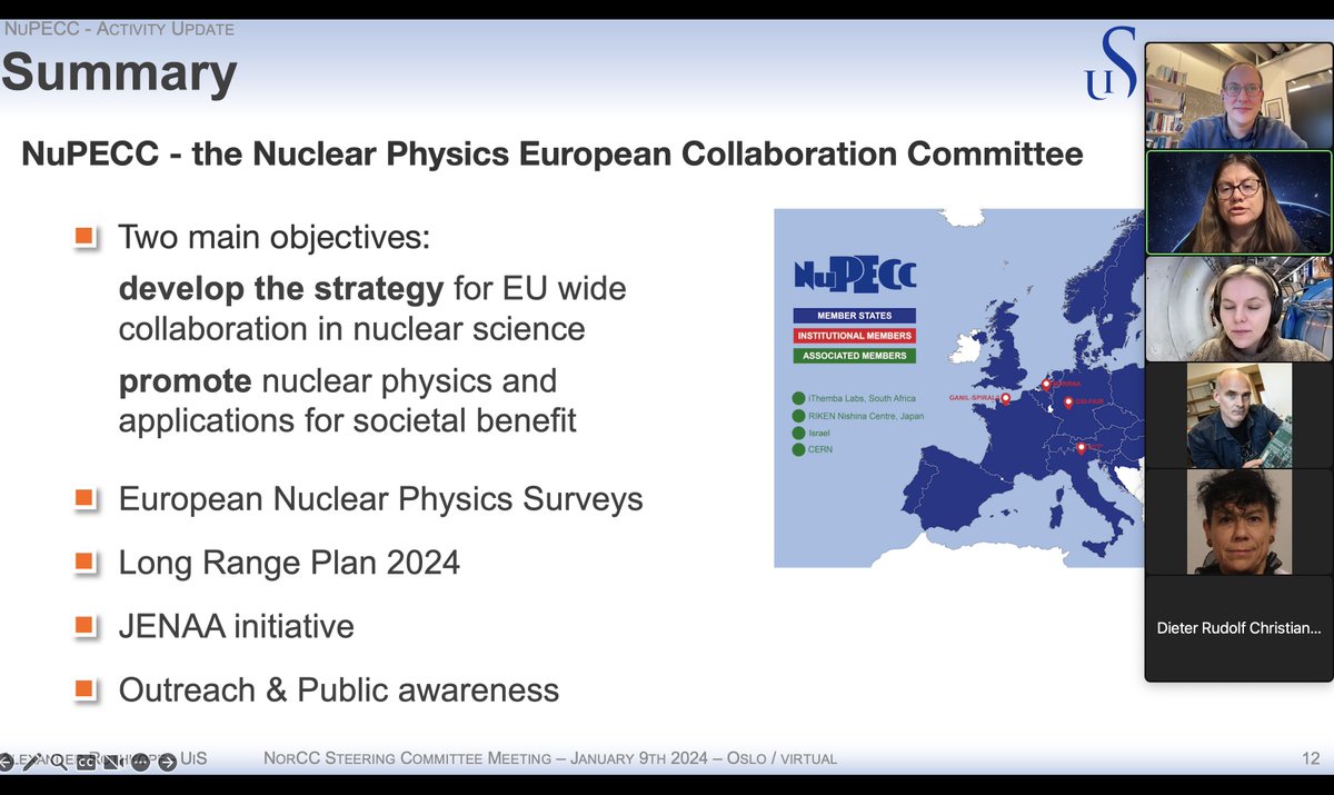 Alexander Rothkopf (@rothkopfak) on Twitter photo Delighted to give an update on recent <a href="/NuPECCinfo/">NuPECC</a> activities for🇳🇴Norwegian <a href="/CERN/">CERN</a> Center #NorCC (<a href="/UniOslo/">Universitetet i Oslo</a> <a href="/UiB/">Universitetet i Bergen</a> <a href="/NTNU/">NTNU</a>) this morning at their steering board meeting. Important to exchange information w/ the community & receive input for work as committee member. <a href="/forskningsradet/">Norges forskningsråd</a> Delighted to give an update on recent <a href="/NuPECCinfo/">NuPECC</a> activities for🇳🇴Norwegian <a href="/CERN/">CERN</a> Center #NorCC (<a href="/UniOslo/">Universitetet i Oslo</a> <a href="/UiB/">Universitetet i Bergen</a> <a href="/NTNU/">NTNU</a>) this morning at their steering board meeting. Important to exchange information w/ the community & receive input for work as committee member. <a href="/forskningsradet/">Norges forskningsråd</a>