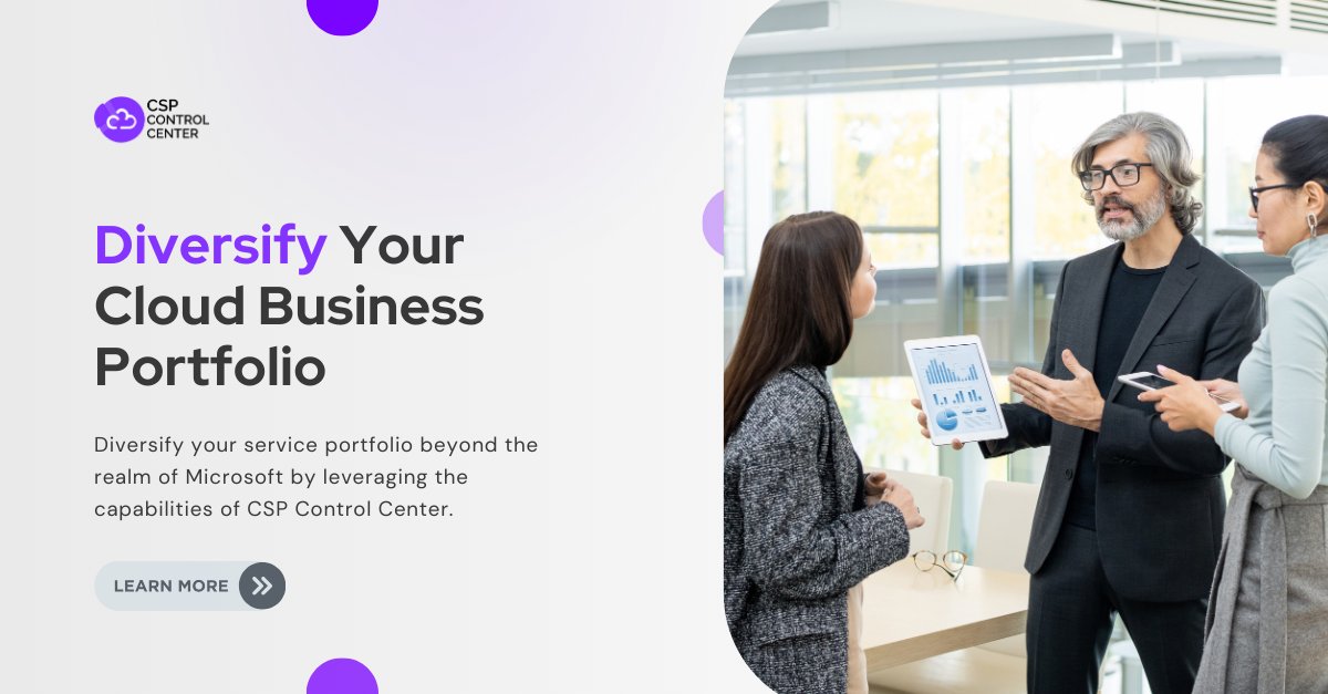 Embrace limitless possibilities with CSP Control Center (C3) by expanding your offerings beyond the realm of Microsoft. 
Learn more cspcontrolcenter.com/expanding-your…

#mspartner #Microsoftpartner #microsoftadvocate #microsoftcloud #mspartners
