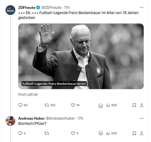 FakeDoctorReal1's tweet photo. #RichtigErinnern das Querdeppen #PloetzlichUndunerwartet einfach nur dumme Leichenschänder sind, weil Sie die Realität nicht mehr wahrnehmen können und verzweifelt jeden Todesfall als Impfschaden hochwichsen: https://t.co/YUuBGJKth2