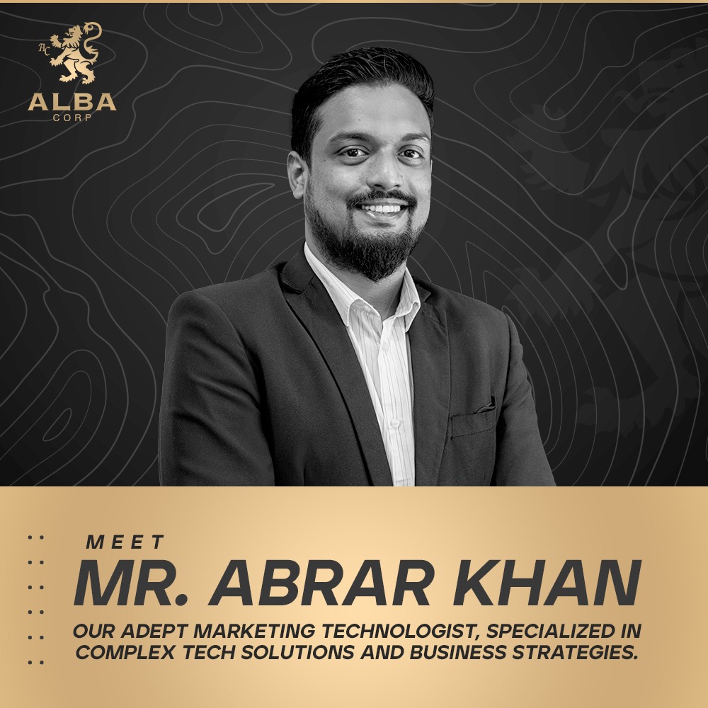 CorporationAlba's tweet photo. #EmployeeSpotlight

Meet Mr. Abrar, our accomplished Marketing Technologist known for his expertise in technology solutions and strategic account foresight. His commitment to excellence and innovation reflects the invaluable contribution to our organisation.

#TechPro #AlbaTeam https://t.co/MY7r9f6ZLL