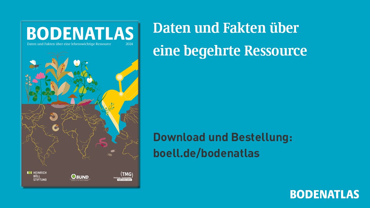 Heinrich-Böll-Stiftung (@boellstiftung) on Twitter photo 🐾Wie oft machst du dir Gedanken über den Boden unter deinen Füßen? 
🌾In unserem neu veröffentlichten #Bodenatlas widmen wir uns diesem Multitalent, das leider stark umkämpft wird und bedroht ist. 
➡️ boell.de/de/bodenatlas 🐾Wie oft machst du dir Gedanken über den Boden unter deinen Füßen? 
🌾In unserem neu veröffentlichten #Bodenatlas widmen wir uns diesem Multitalent, das leider stark umkämpft wird und bedroht ist. 
➡️ boell.de/de/bodenatlas