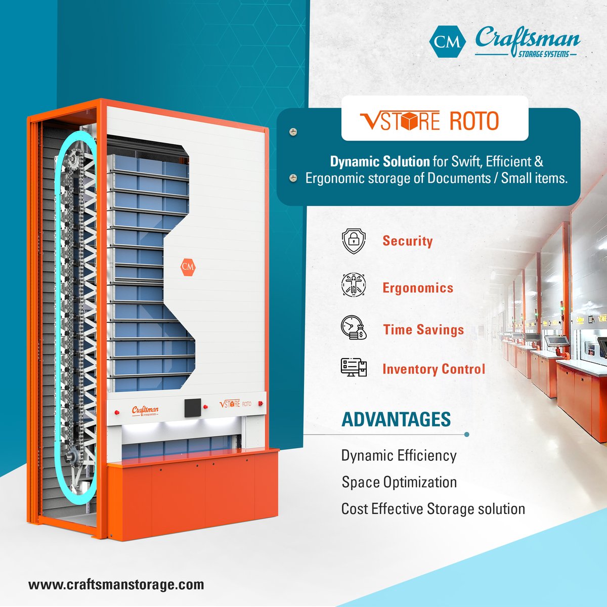 Craftsmanindia1's tweet image. Looking for a reliable solution to meet your industrial requirements? Our Wheel Block Systems (CRWB) are engineered for efficiency and designed exclusively for you. Are you ready to streamline your operations?

craftsmanstorage.com/vstore-roto

#VStore #VStoreRoto #CraftsmanStorageSystem