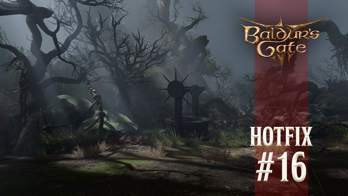 larianstudios's tweet photo. Hotfix #16 is now live for Baldur's Gate 3, handling multiple bugs, issues, and blockers.

Party members hoarding trinkets? You can now access certain quest-related items on the spot - even if they’re not held by your current party!

Read more: https://t.co/lA7guBjS5t https://t.co/ngBXtHOHJb