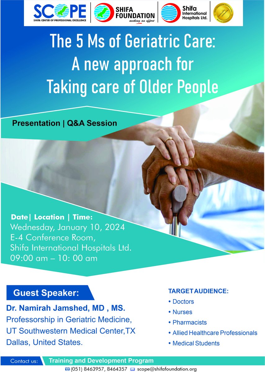 The 5 Ms of Geriatric Care: A new approach for taking care of Older People