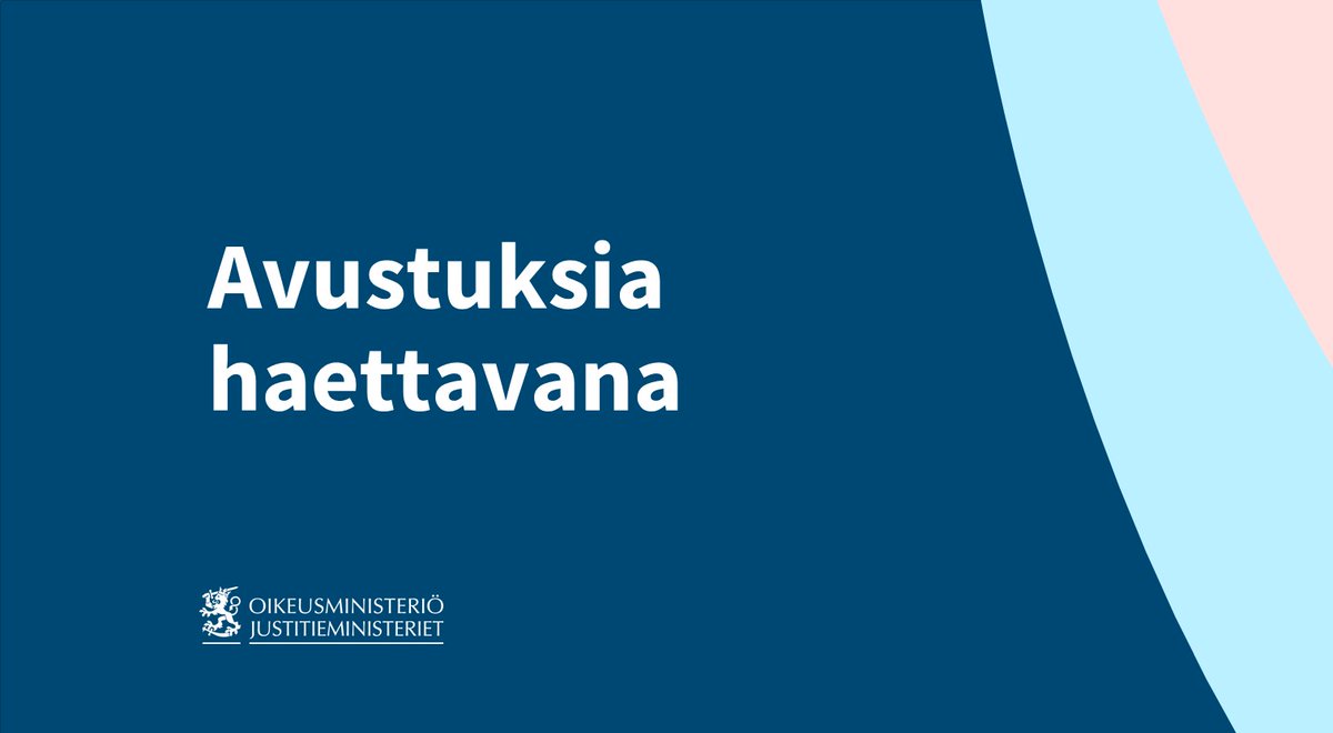 Väkivalta- ja seksuaalirikollisuuden ehkäisyn vuoden 2024 valtionavustukset ovat nyt haettavana.

Hakuaika päättyy 5. helmikuuta.

Uutinen: oikeusministerio.fi/-/vakivalta-ja…

Ilmoitus Haeavustuksia.fi-palvelussa: 
haeavustuksia.fi/fi/haku/va-om-…

#avustukset | #rikoksentorjunta