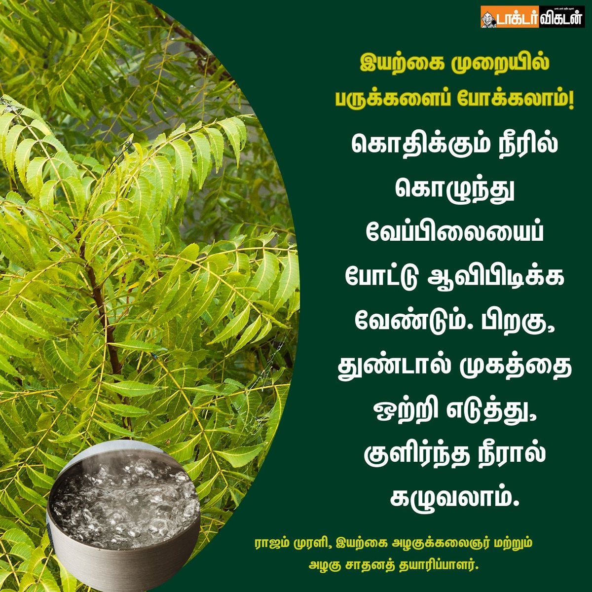 DoctorVikatan's tweet photo. இயற்கை முறையில் பருக்களைப் போக்கலாம்!

#DoctorVikatan #Nature #Organic #NatureFacePack #FacePack #Pimple #BeautyTips https://t.co/A2d2RLnaTZ