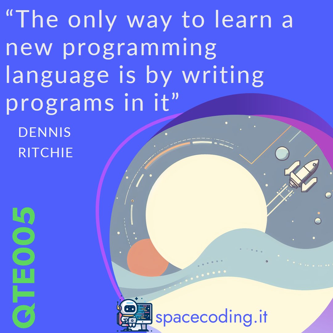 SpaceCodingX's tweet image. The only way to learn a new programming language is .... #coding #developers #CodingJourney #computersciencestudents