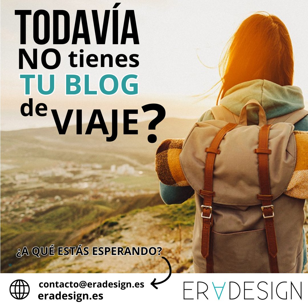 eradesigngrafic's tweet image. Si eres un viajero y quieres contar tus aventuras, transmitir tus conocimientos y compartir tus experiencias, tienes que tener un #blog de viajes! No lo dudes!
#eradesign #blogdeviajes #blogviajero #compartetusviajes #comparteexperiencias #megustaviajar #financiatusviajes