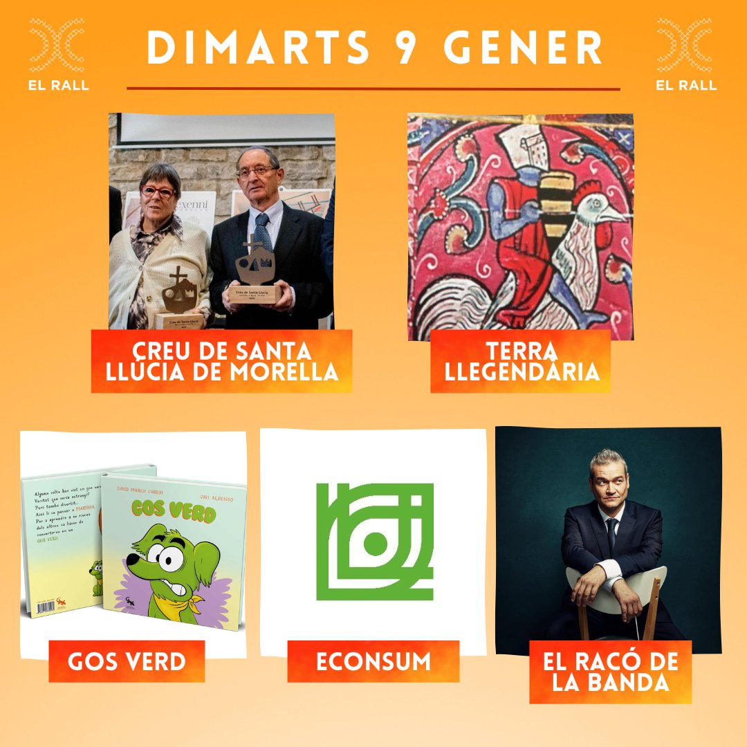 ElRall's tweet photo. Amb ganes de dimarts?😍

...

Probablement no, però ací estem nosaltres per a animar-vos el matí!💪

➡️Amb il·lustres de @ajmorella, la @TLlegendaria de @JuanFFerrandiz, el #GosVerd de @chulvid i @javialfonsomos i turisme i música amb @ucvalencia i @inmamateuifortu! https://t.co/ymzabIZ0Gw