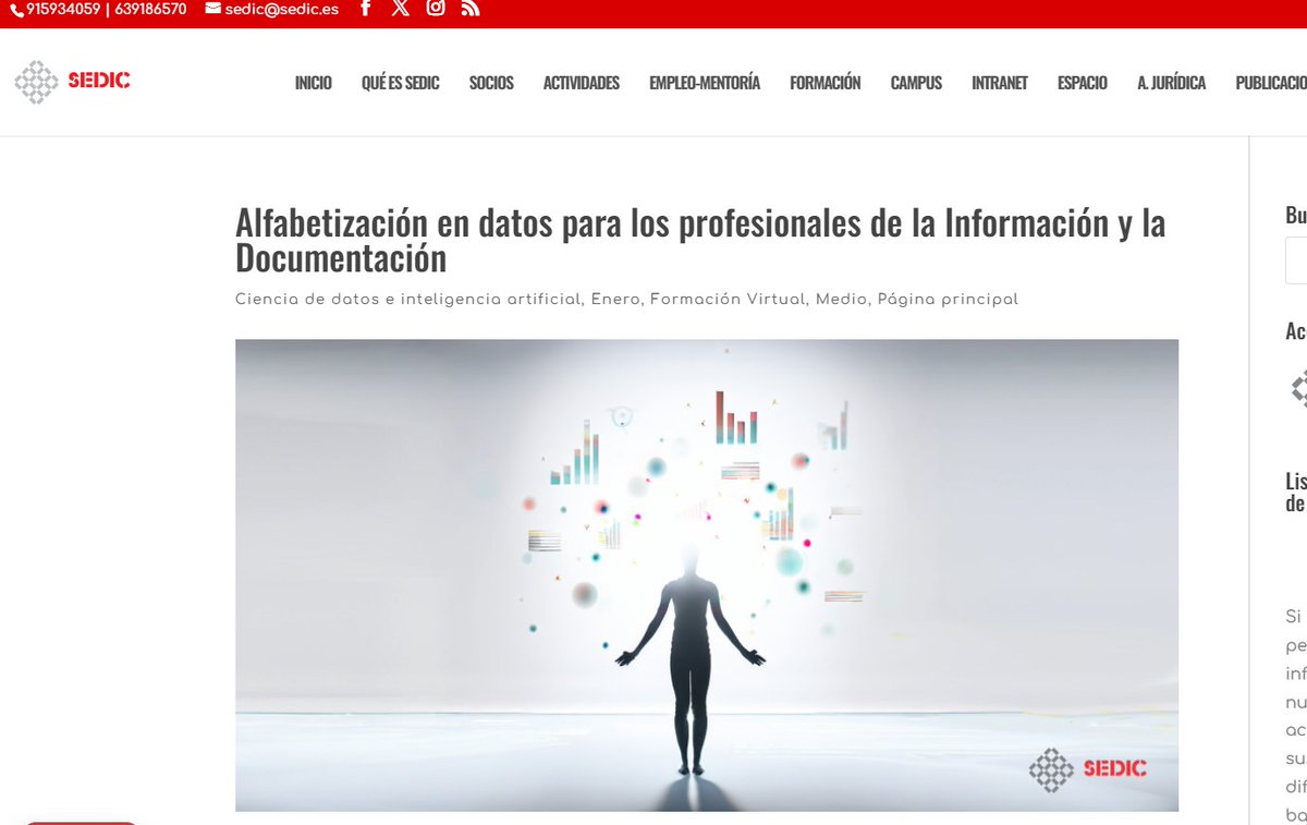Milanes_guisado's tweet photo. Aún a tiempo de apuntarse al curso:
👉Alfabetización en datos para bibliotecarios.
Del 15 ene_9 Feb.
🔗https://t.co/nLXAUuFkBY
3 ediciones durante 2023 👏
Esta edición:
👉+ videos cortos
👉uso práctico de la IA
👉sesiones síncronas de tutorías
#datalibrarian @SEDIC20 https://t.co/9wEn3lXZiq