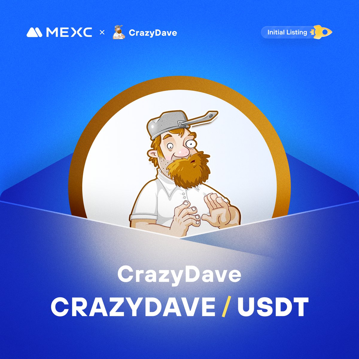 MEXC's tweet photo. We're thrilled to announce that the @CrazyDaveBSC Kickstarter has concluded and #CRAZYDAVE will be listed on #MEXC! 

🔹Deposit: Opened 
🔹CRAZYDAVE/USDT Trading in Innovation Zone: 2024-01-09 13:00 (UTC)

Details: https://t.co/4oaGfnxRiQ https://t.co/eD5uVy29Vd