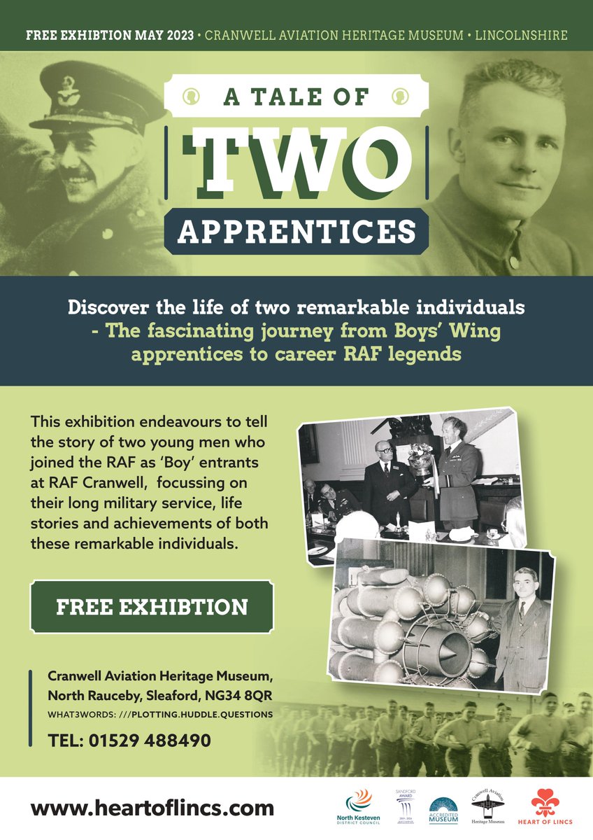 Time's running out to have a look at our exhibition 'A Tale of Two Apprentices' we're open 10-3 Fri-Mon
@RafMetheringham @NewarkAirMus @IntBCC @LimaSectorOps @cottagemuseum @sandfordaward @LincsKidsUk @Visit_Lincs #MuseumsTogether @LincsConnect @heartoflincs