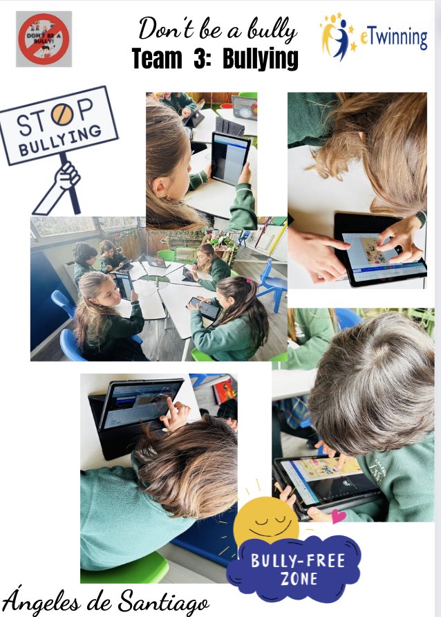 ¡Increíble proyecto en marcha! 👫🌍 Los niños de 6º de primaria están inmersos en el proyecto "Don't be a Bully" de eTwinning, trabajando en grupos internacionales mixtos 🤝.¡Fomentemos un ambiente inclusivo y respetuoso desde la edad temprana! 🌈 

#ColegioLosAbetos #eTwinning