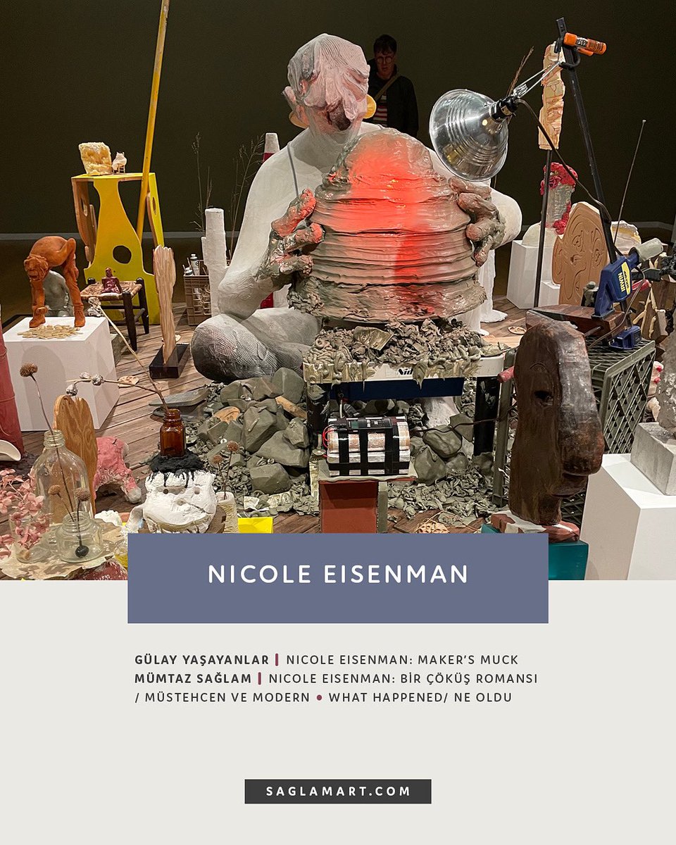 SaglamMumtaz's tweet photo. Nicole Eisenman’ın toplumsal eleştiriye dönüşen ve tepkisel bir tavır içinde netleşen sanatı, insanlık hâllerine değinen büyük bir anlatı gibidir. Cinsellik tartışmalarına atıflı, psikolojik sorun ve süreçlerle alâkalı bir bakış ve yorumun ayrıcalıklı örneklerinden oluşmaktadır. https://t.co/VvfyIRasZC