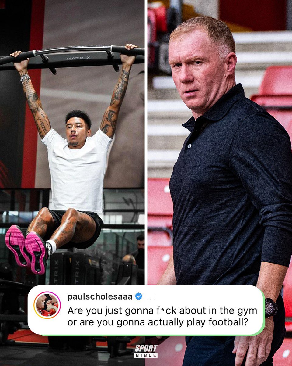 Paul Scholes left this comment on Jesse Lingard’s latest Instagram post of him training at a gym out in Dubai 😳