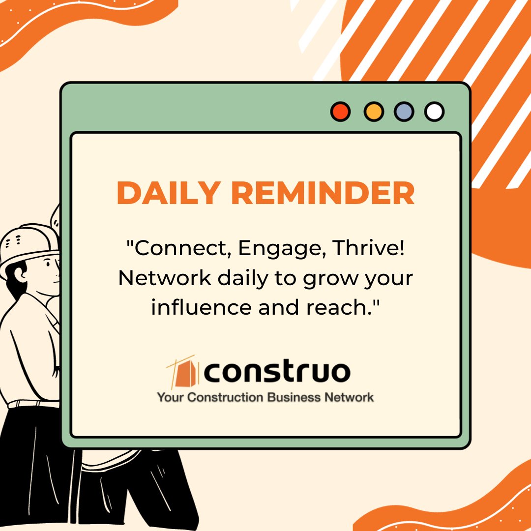 Construonetwork's tweet photo. Looking to expand your professional network? Look no further than Construo! 🌐 

Join Construo today and start networking like never before! 🔥

https://t.co/J0IN4oxLln

#Construo #Networking #ProfessionalGrowth" https://t.co/p7ZbfLPN2y