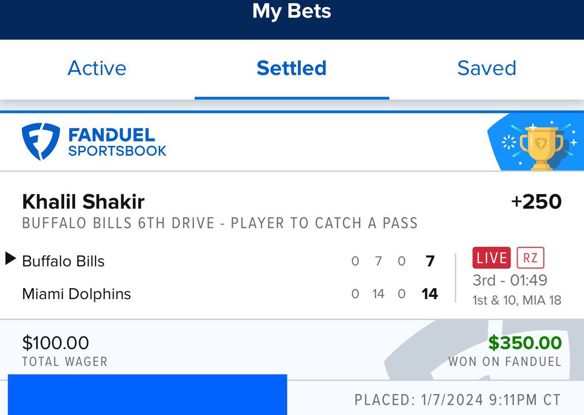 ChromeBets's tweet photo. Khalil Shakir had value the entire game with Gabe Davis sidelined and killed 🔥 #BillsMafia #GamblingX #FanDuel https://t.co/oP3iP3s6JI