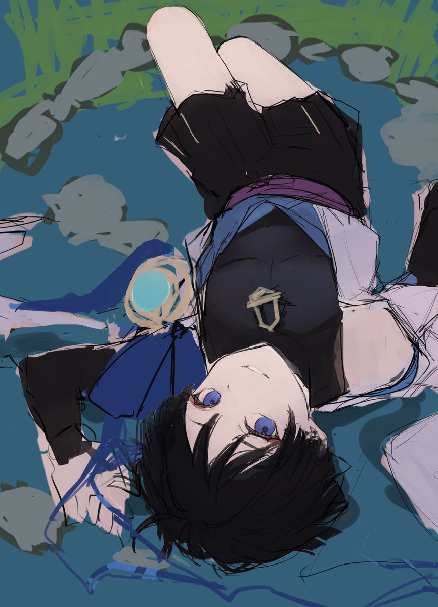 rainyU_01's tweet image. 放浪者くん
 #GenshinImpact
#wanderer
#放浪者