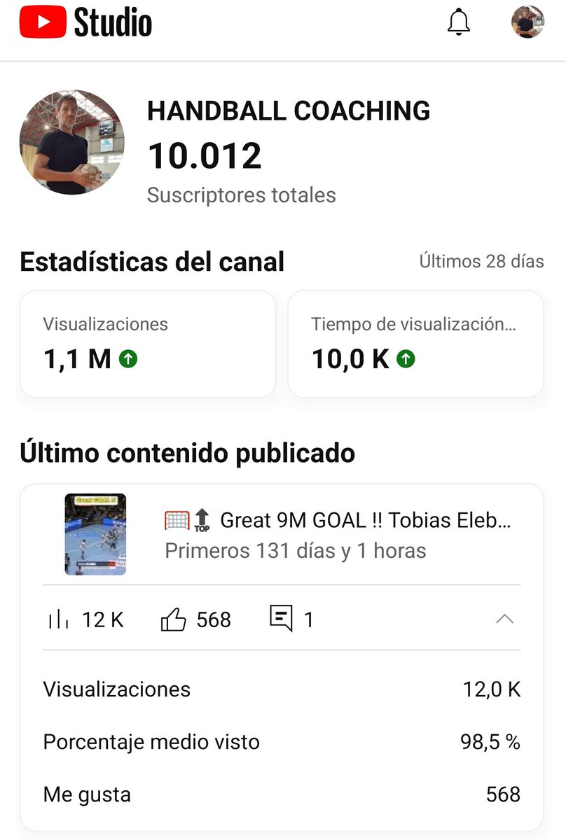 bmgironi6's tweet photo. ๐ฅ Hemos comenzado el aรฑo con fuerza en el canal de #HandballCoaching
Ya somos mรกs de 10000 !!!
https://t.co/aBFiDgsYNR
๐คฒ๐ป Muchรญsimas gracias !!
โ
๏ธ Regalaremos la guรญa en PDF de los mejores videos de Balonmano
โ๏ธ Sรญgueme, da RT y deja tu mail en un comentario
#Handball https://t.co/i3UzVcNdBN