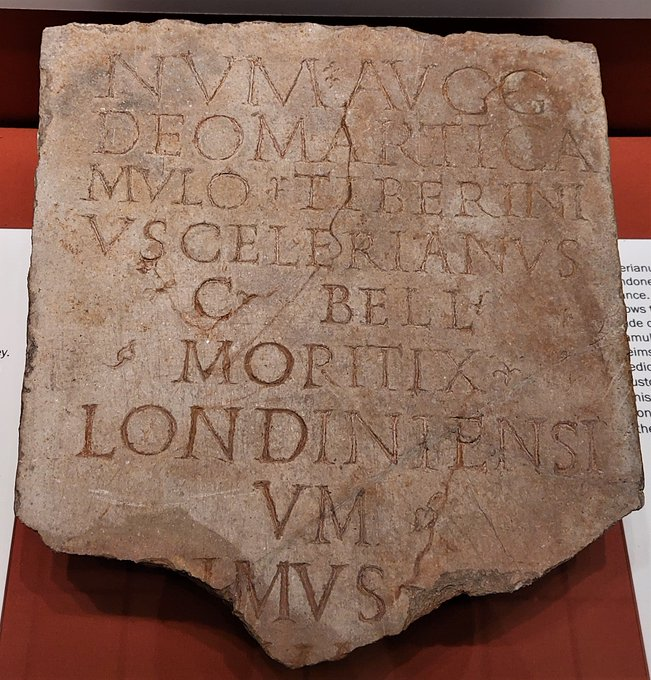 #EpigraphyTuesday
First known mention of Roman Londoners - Londiniensium - on late 2nd/early 3rd C AD Turkish marble tablet of Tiberinius Celeranius a trader from Beauvais.
From important Tabard Square site in #Southwark excavated by @PCAarchaeology.
See it @MuseumofLondon 2026.