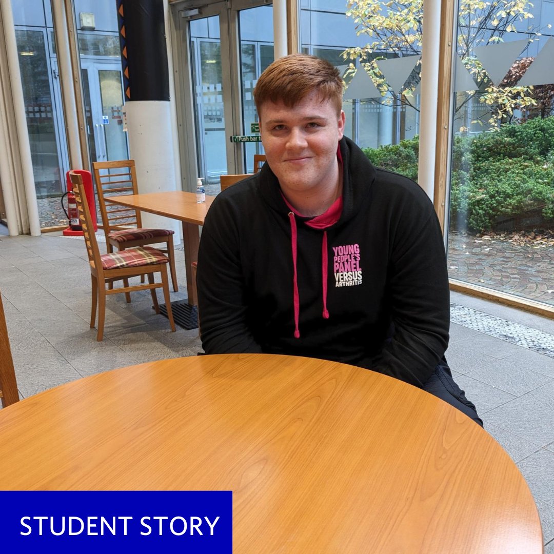 Who's ready for a wholesome read? 💙 @GcuOcc student Damian McNee spoke to us about his journey with arthritis and how he's helping other young people cope with the condition 👏 Hear about his work with @VersusArthritis on the GCU Student Newsroom ➡️ shorturl.at/mxzU6