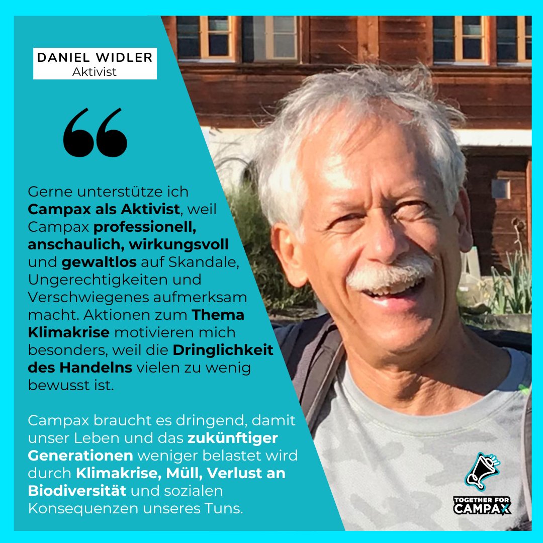 campaxorg's tweet photo. Wie viele andere Organisationen, leben wir vom Engagement unserer Community. Danke Daniel, bist Du ein Teil davon!
#togetherforcampx #activist #bestcomunity #engagement #statement #campaxinnot https://t.co/Hd5eyzwaGl