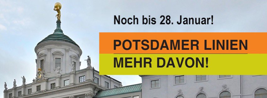 FVPotsdamMuseum's tweet photo. Die Zeit wird knapp! https://t.co/L8B5RHCJ2W