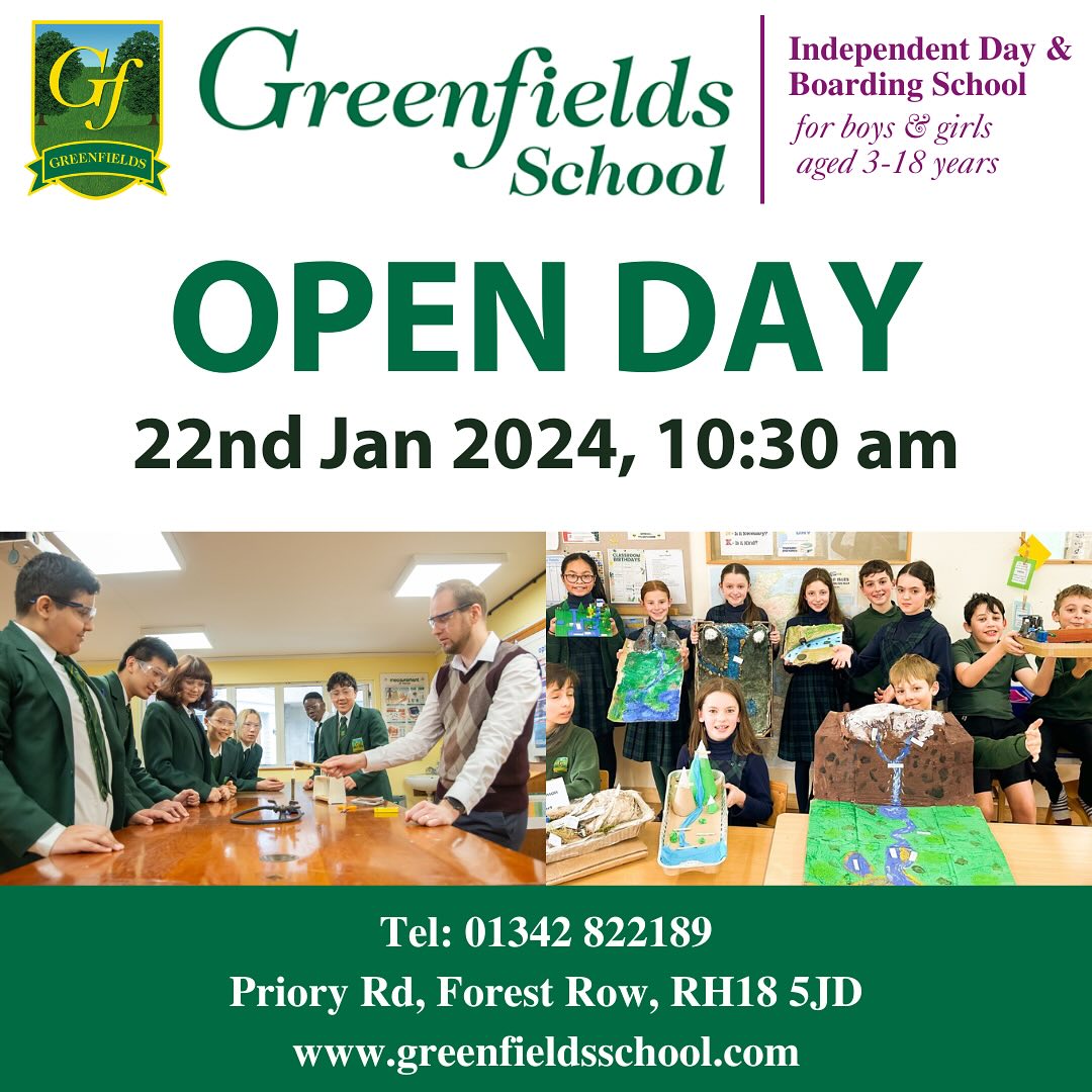 GreenfieldsInd's tweet photo. Call now to confirm your attendance.

#school #educational #EAL #English #independentschool #seniorschool #boardingschool #primaryschool #sixthform #studying https://t.co/jPaYzKaXwa