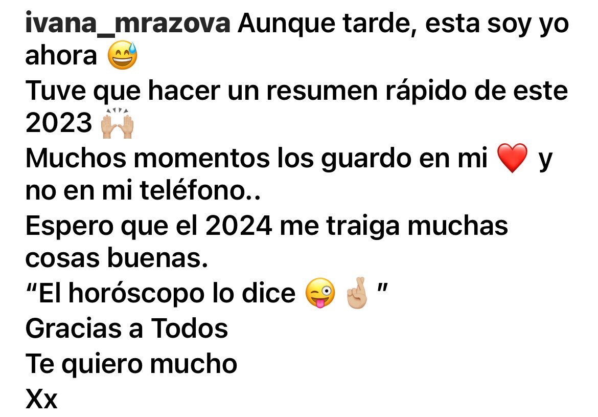 marisa_mdj23f's tweet photo. Que todos tus sueños se cumplan y sigas así con tu esfuerzo e ímpetu brillando por ti sola. Te voglio bene. 🥰 #IvanaMrazova https://t.co/6T8kVLmw26